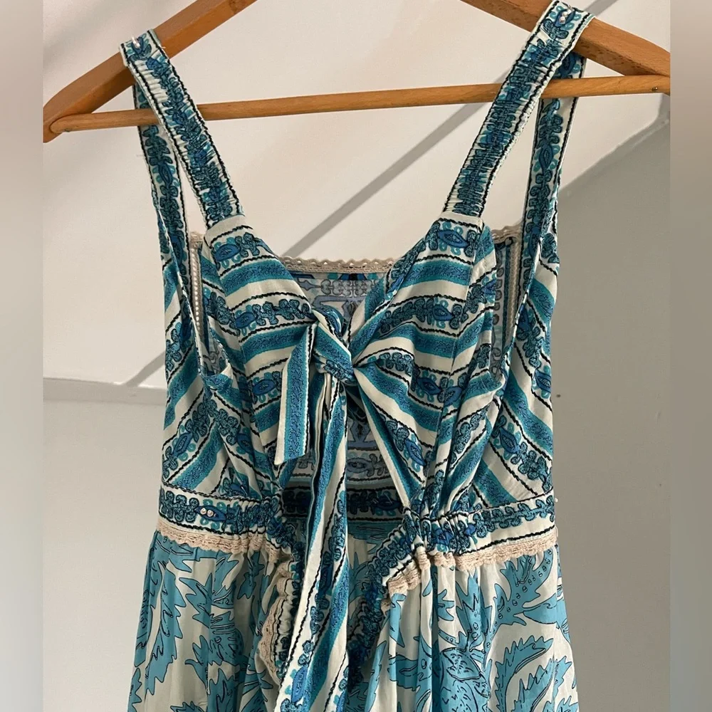 Blue maxi dress New size M - Picture 3 of 4